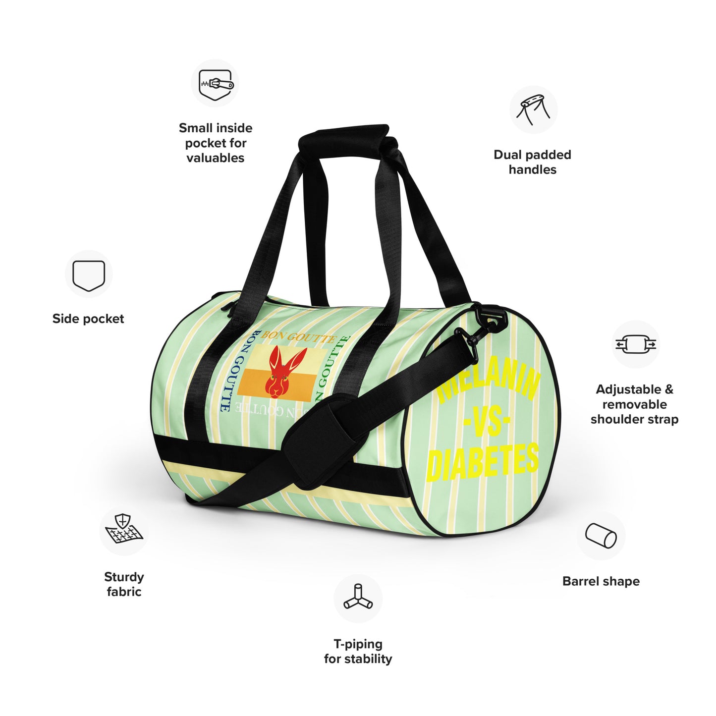 Polyibic Bon Goutte  gym bag