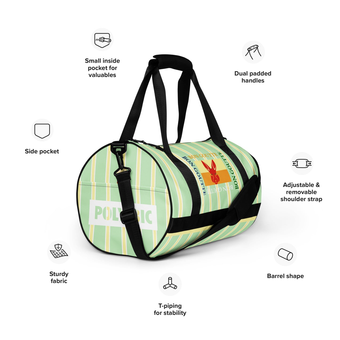 Polyibic Bon Goutte  gym bag