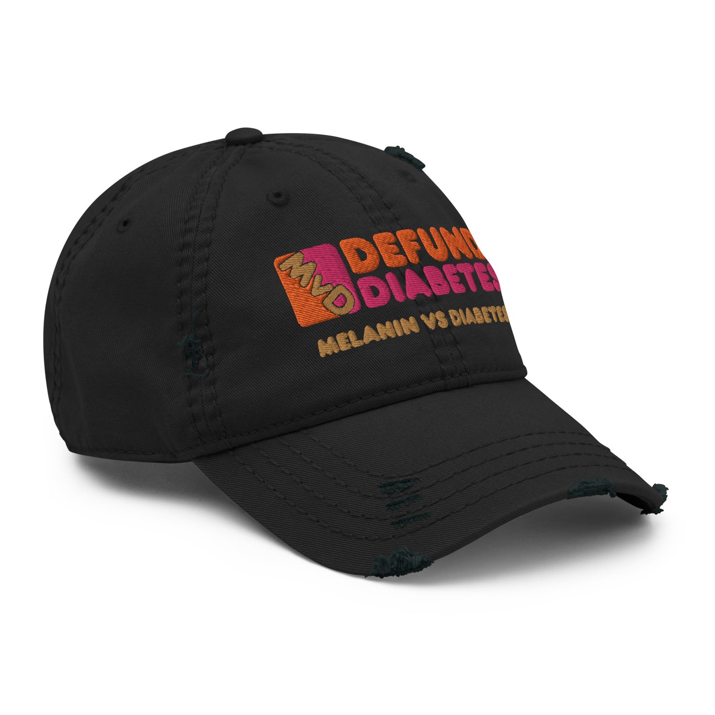 POLYIBIC Defund Diabetes Distressed Dad Hat