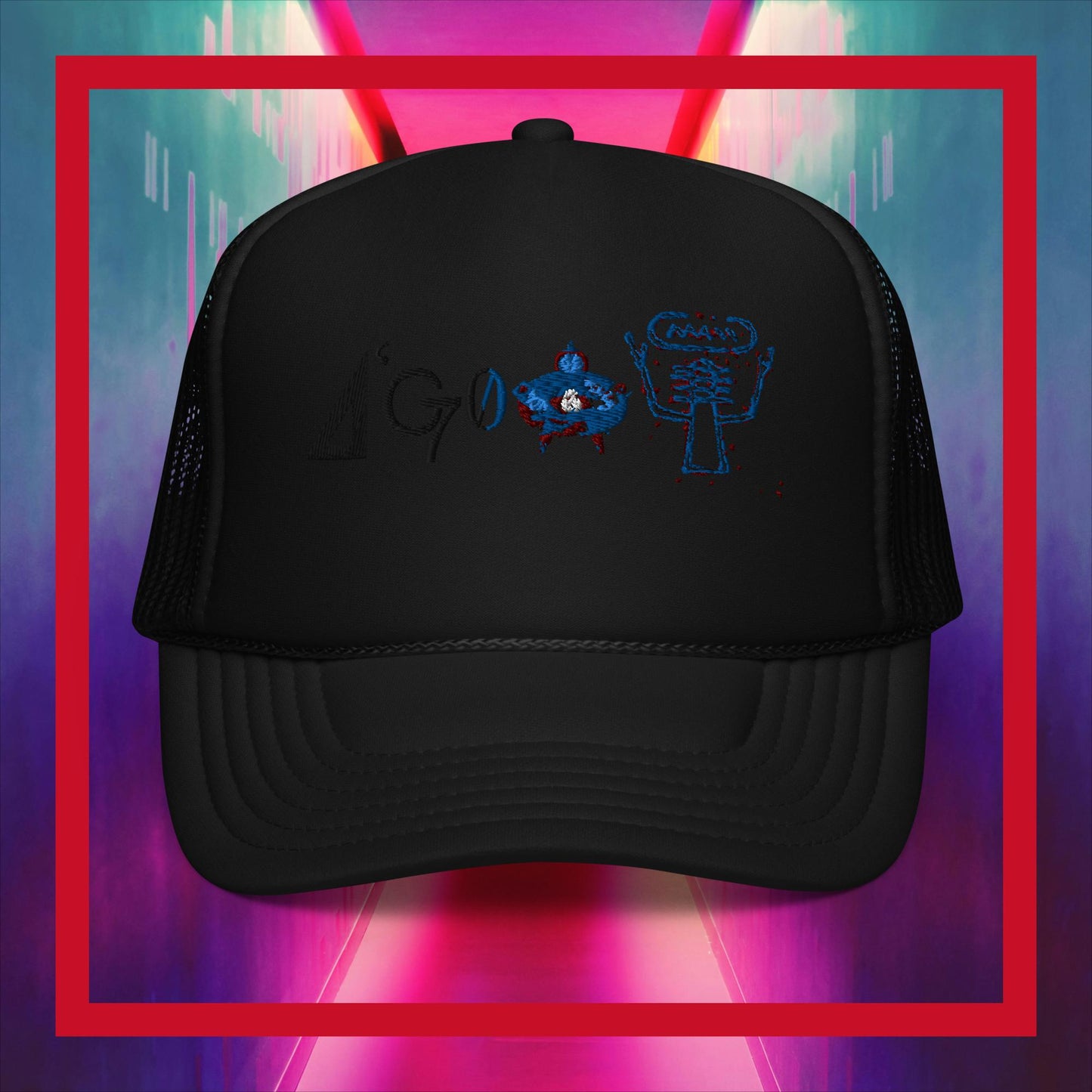 Polyibic GOAT Foam trucker hat