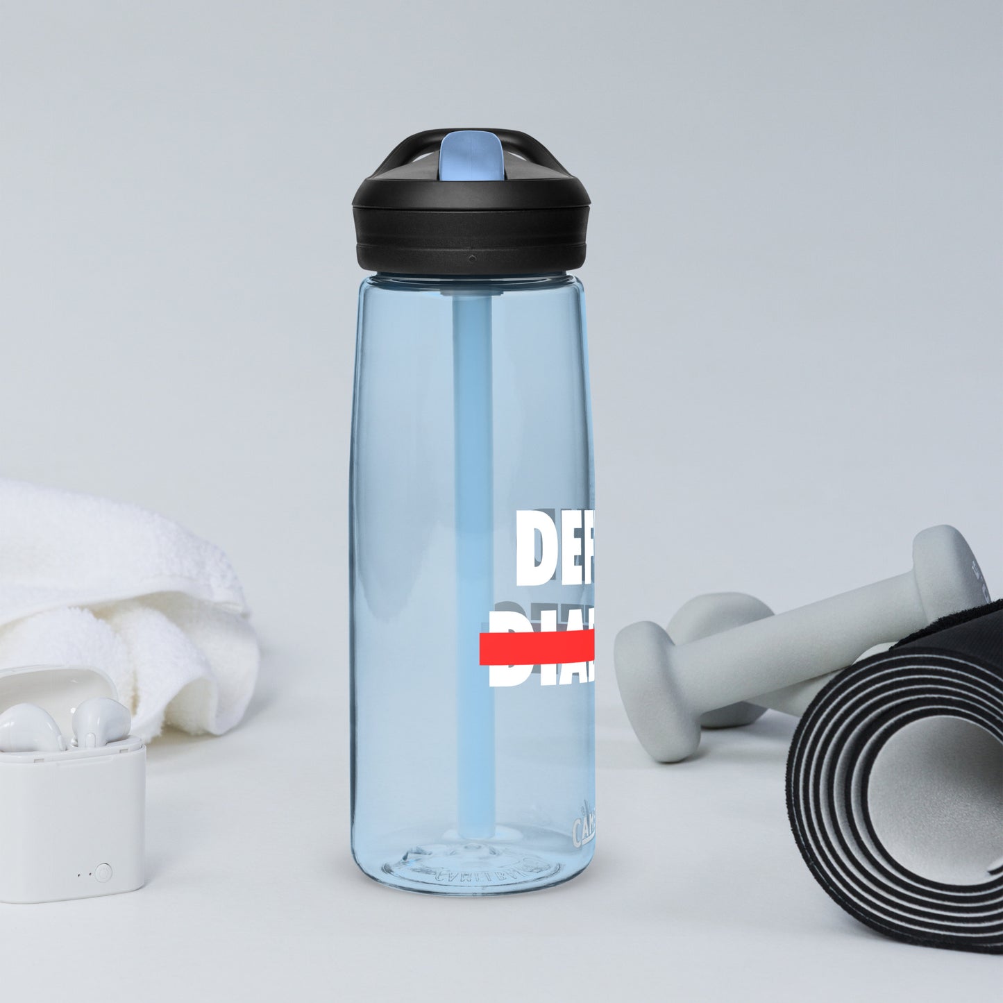 Polyibic Defund Diabetes Sports water bottle