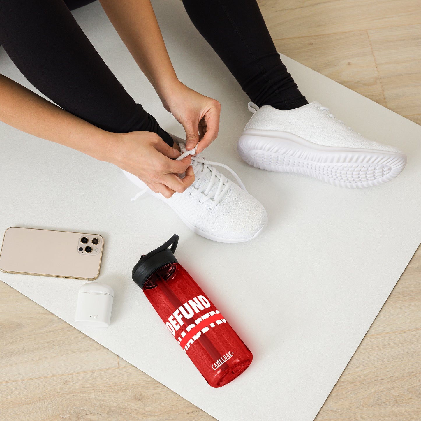 Polyibic Defund Diabetes Sports water bottle