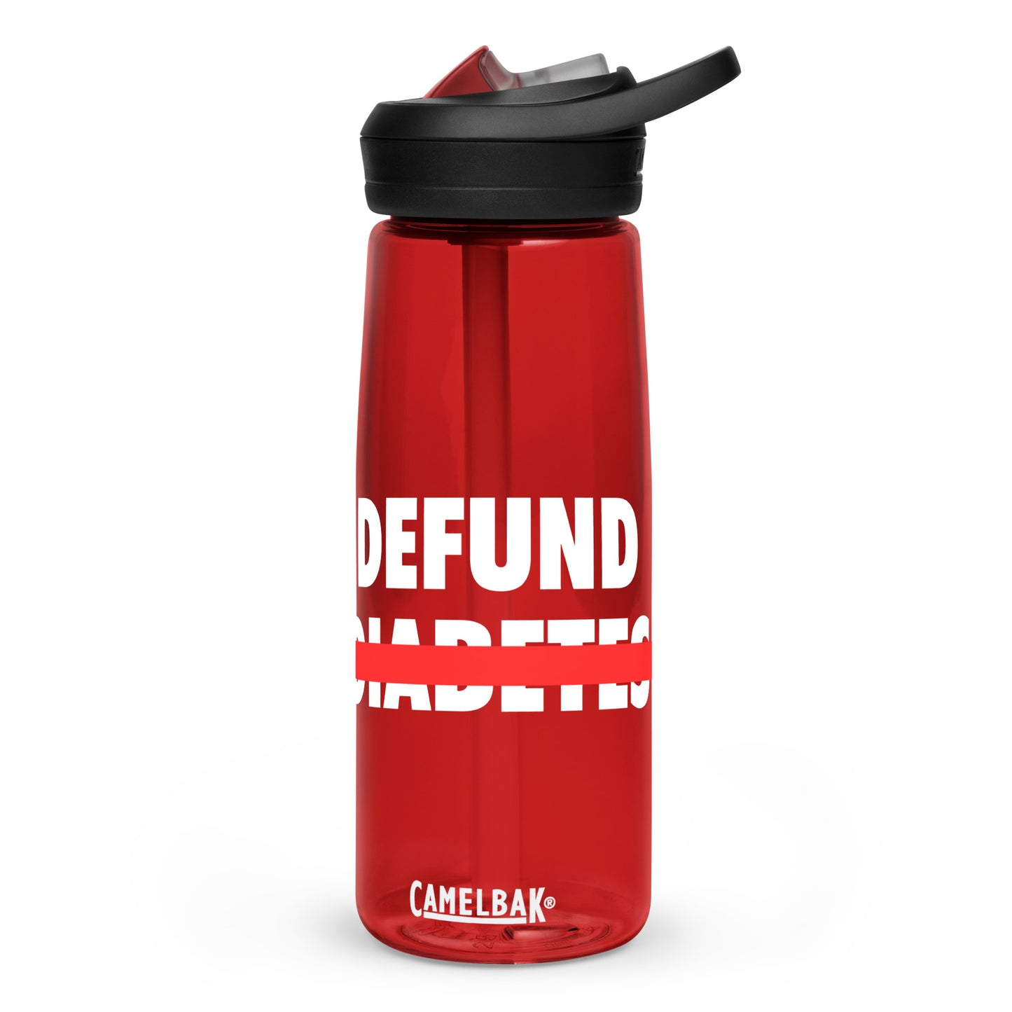 Polyibic Defund Diabetes Sports water bottle