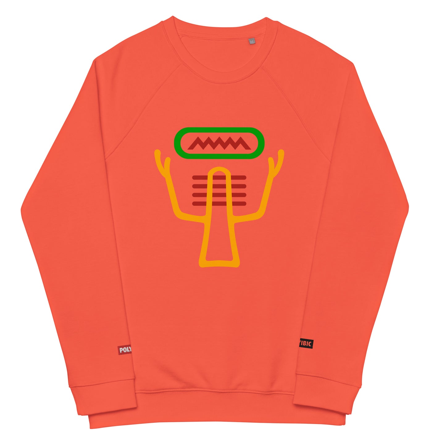 Polyibic Mitochondria  organic raglan sweatshirt