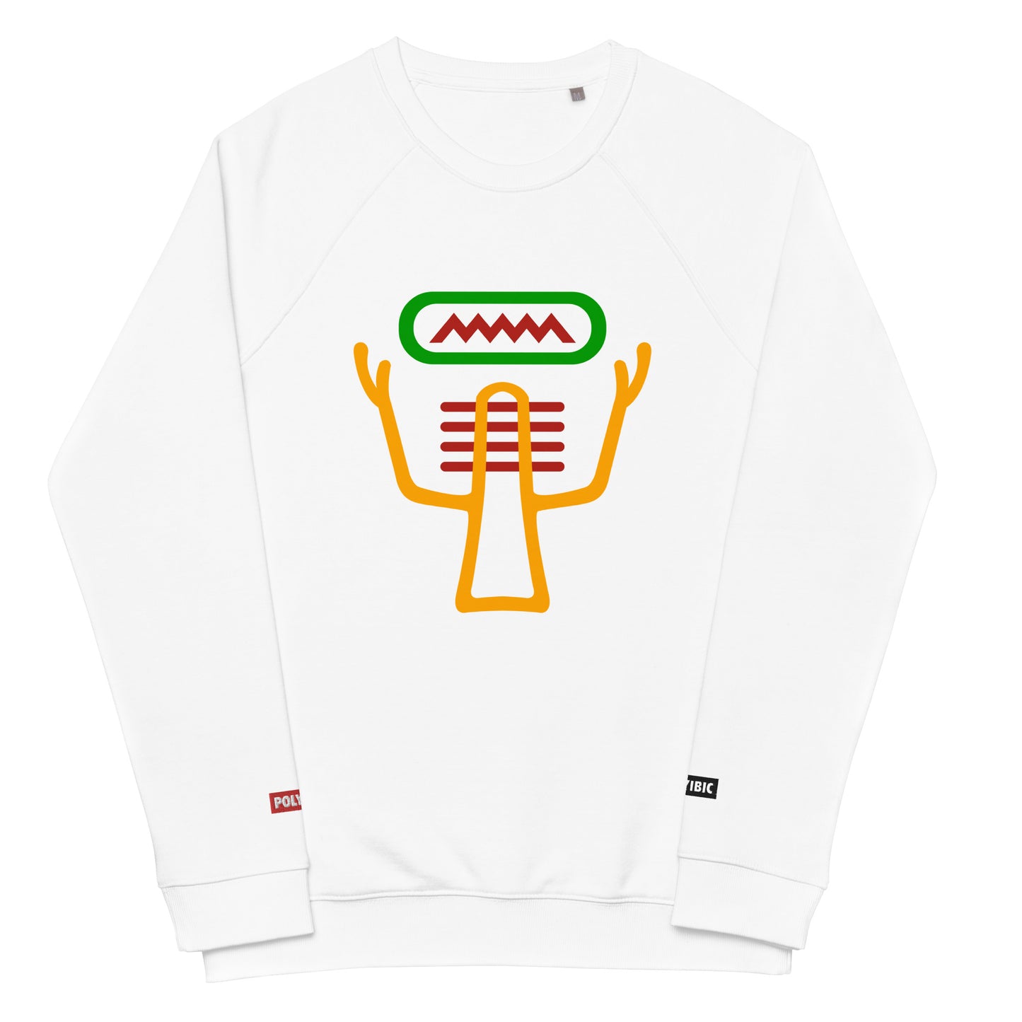 Polyibic Mitochondria  organic raglan sweatshirt