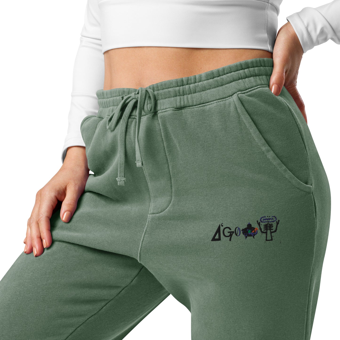 Polyibic Women"s  pigment-dyed sweatpants