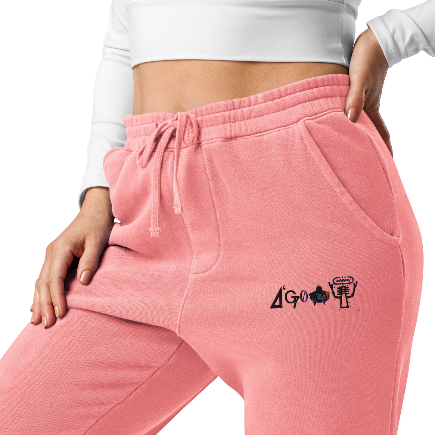 Polyibic Women"s  pigment-dyed sweatpants