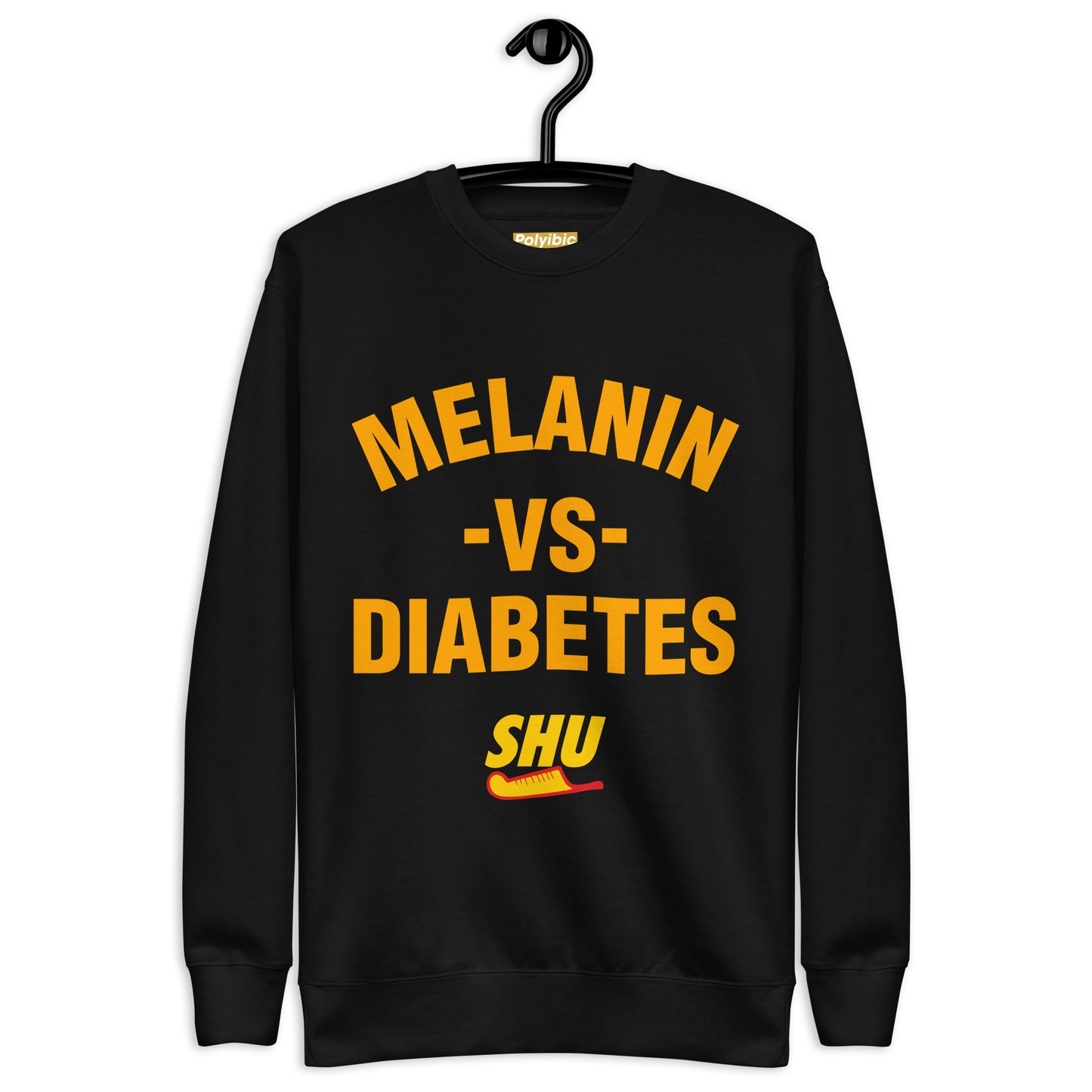 Polyibic Melanin vs Diabetes Hoodie  Premium Sweatshirt