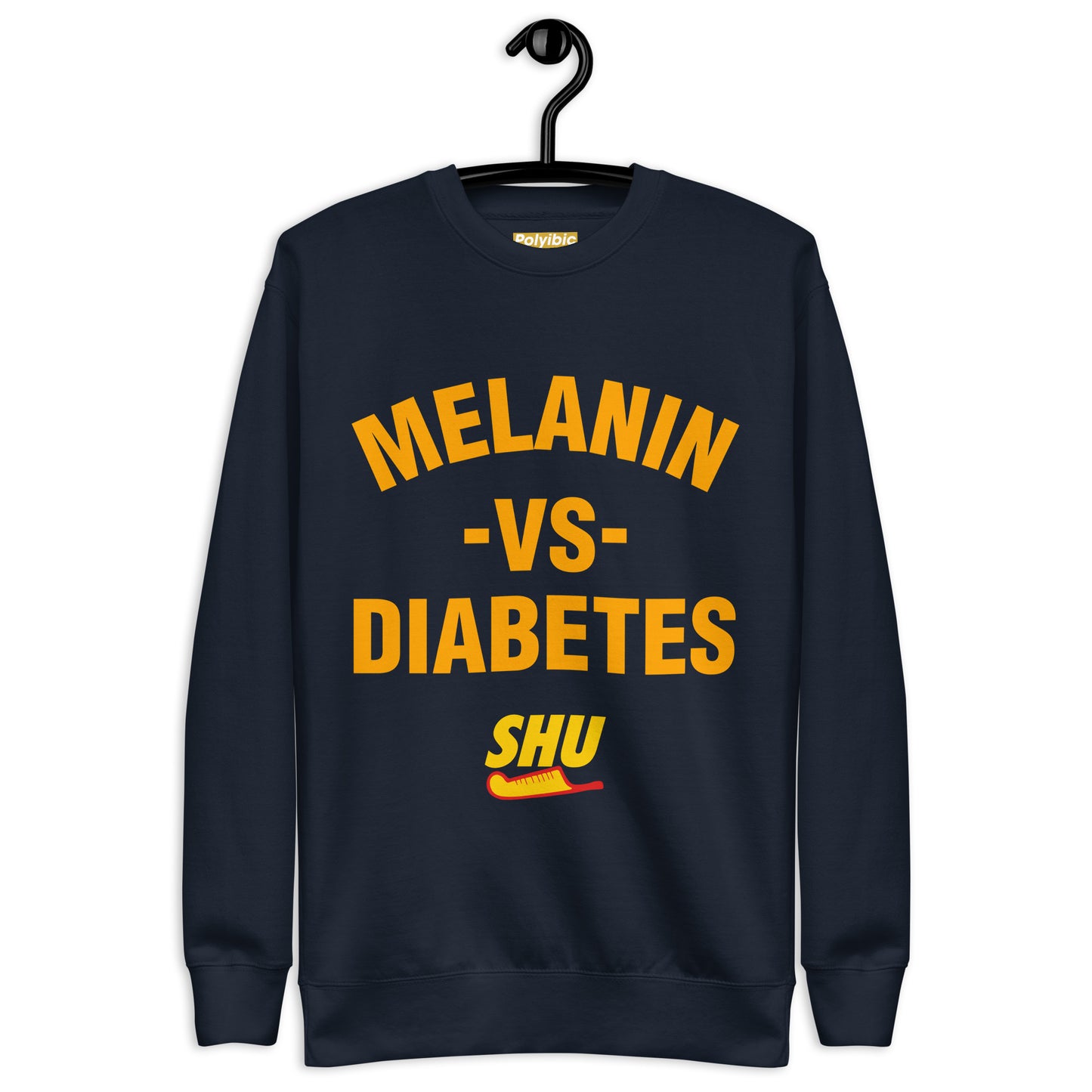 Polyibic Melanin vs Diabetes Hoodie  Premium Sweatshirt