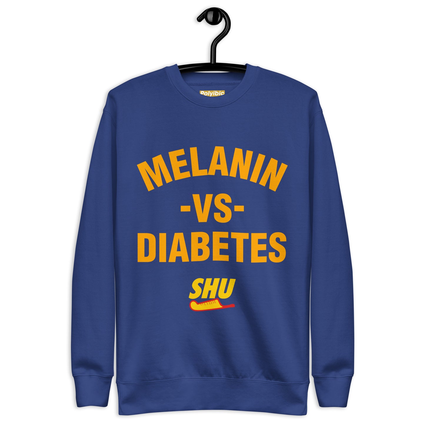 Polyibic Melanin vs Diabetes Hoodie  Premium Sweatshirt