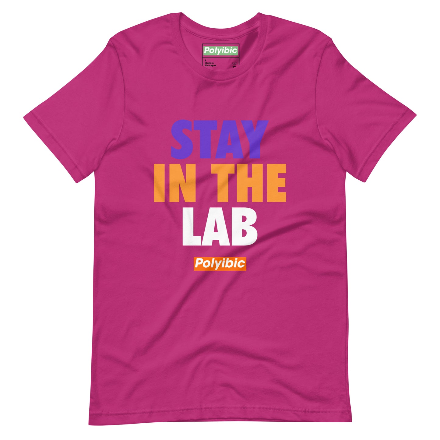 Polyibic STAY IN THE LAB Unisex t-shirt