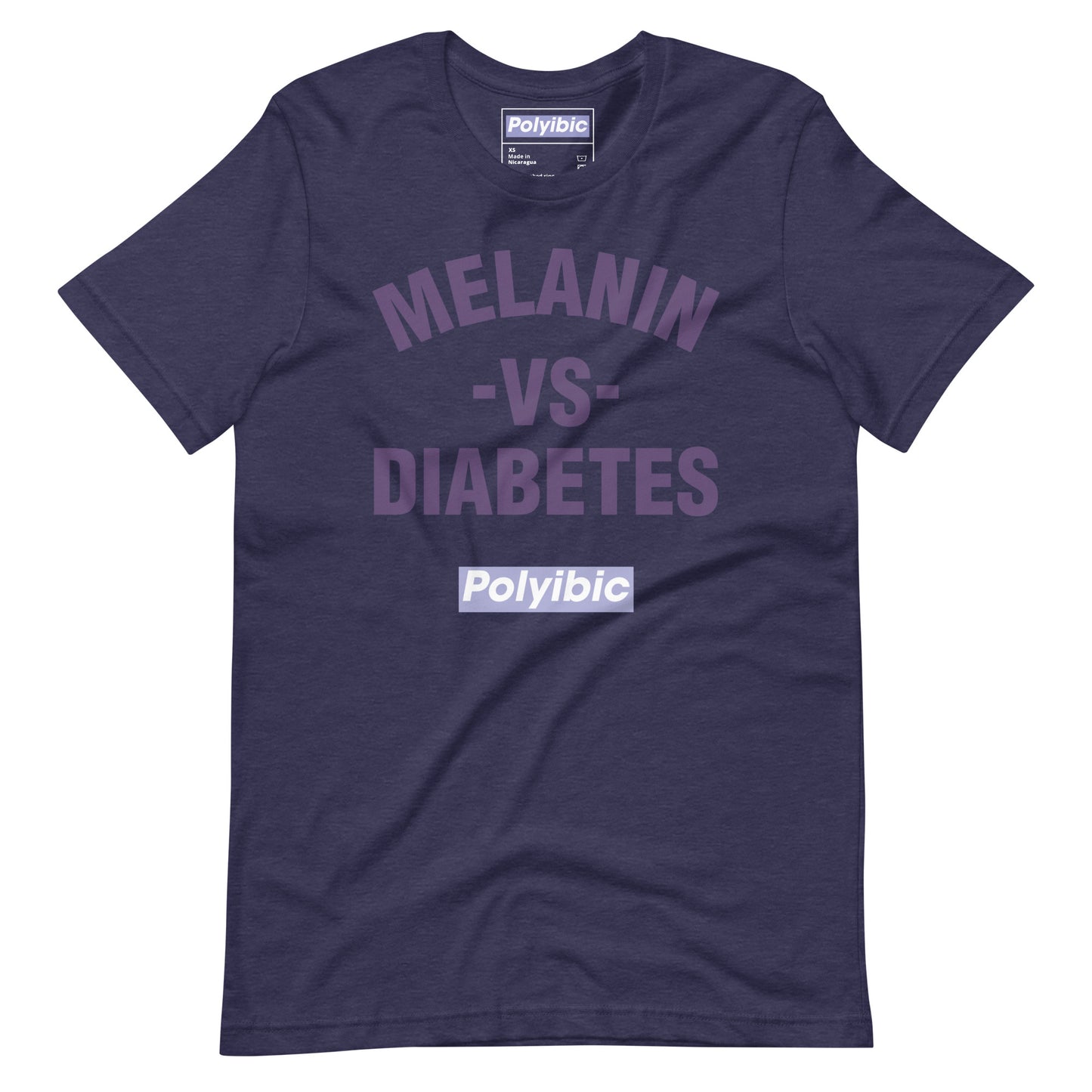 Polyibic Melanin vs Diabetes Unisex t-shirt