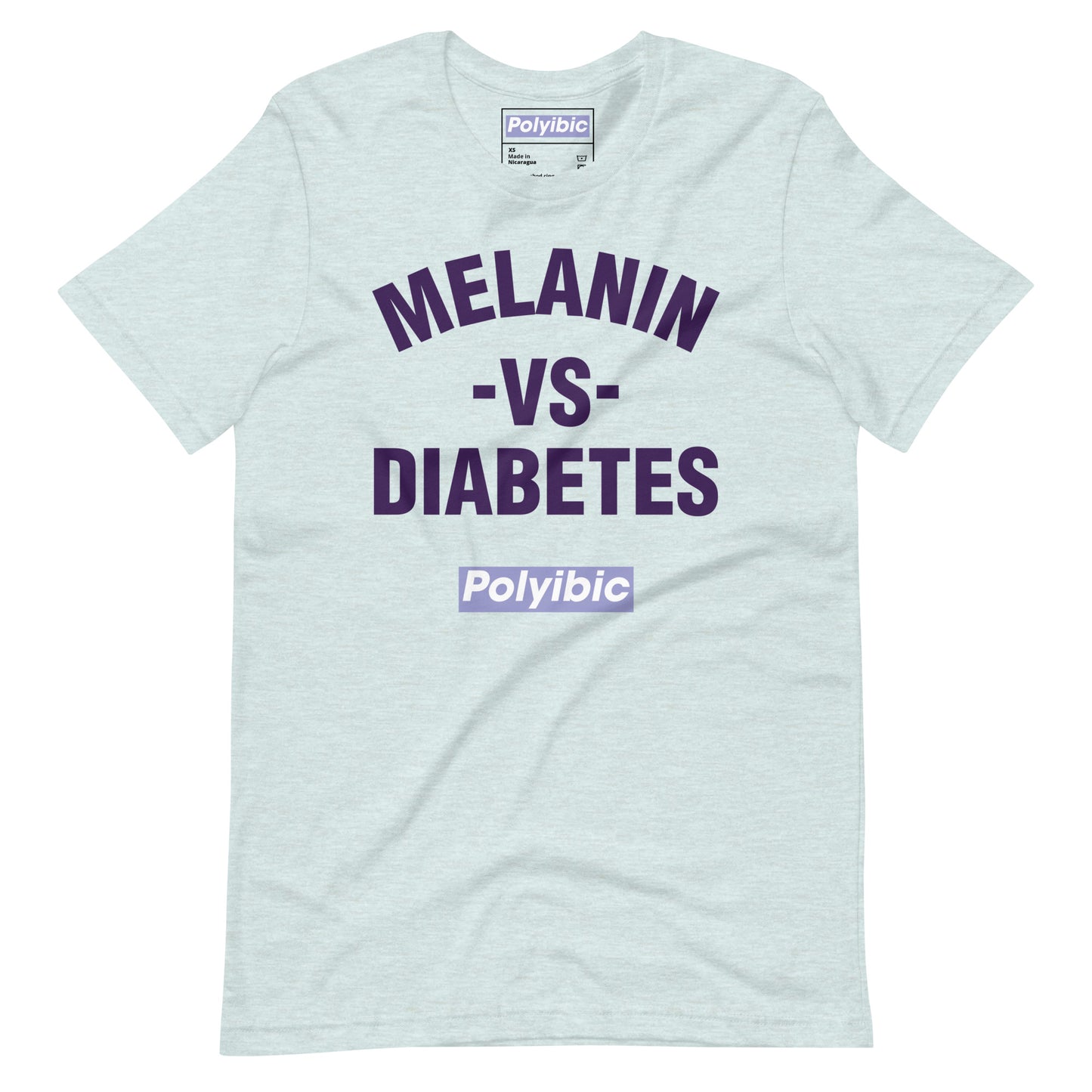 Polyibic Melanin vs Diabetes Unisex t-shirt