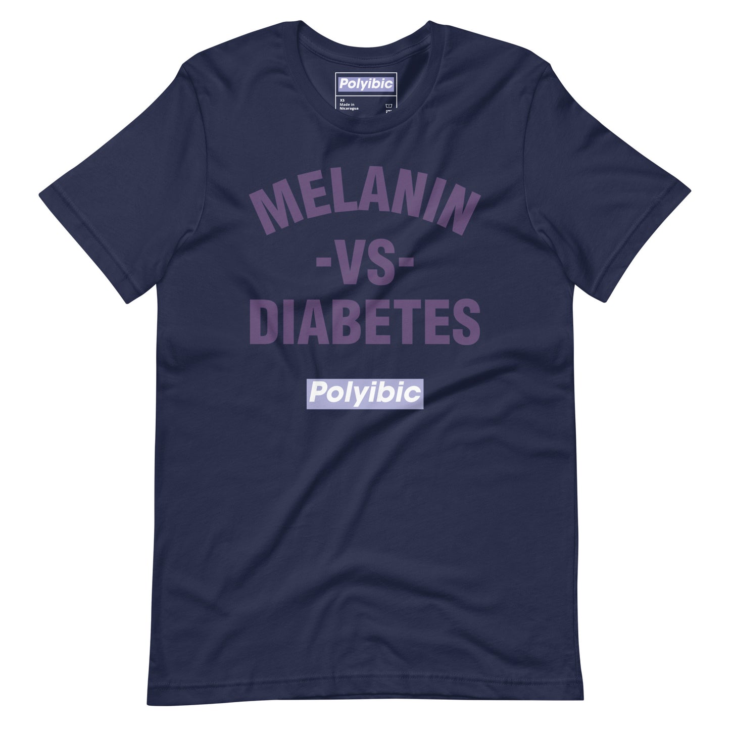 Polyibic Melanin vs Diabetes Unisex t-shirt