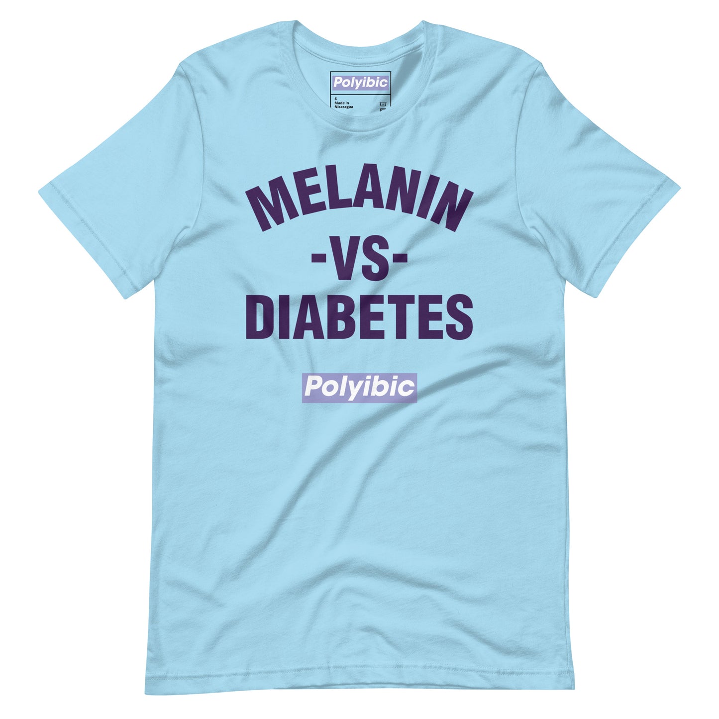 Polyibic Melanin vs Diabetes Unisex t-shirt