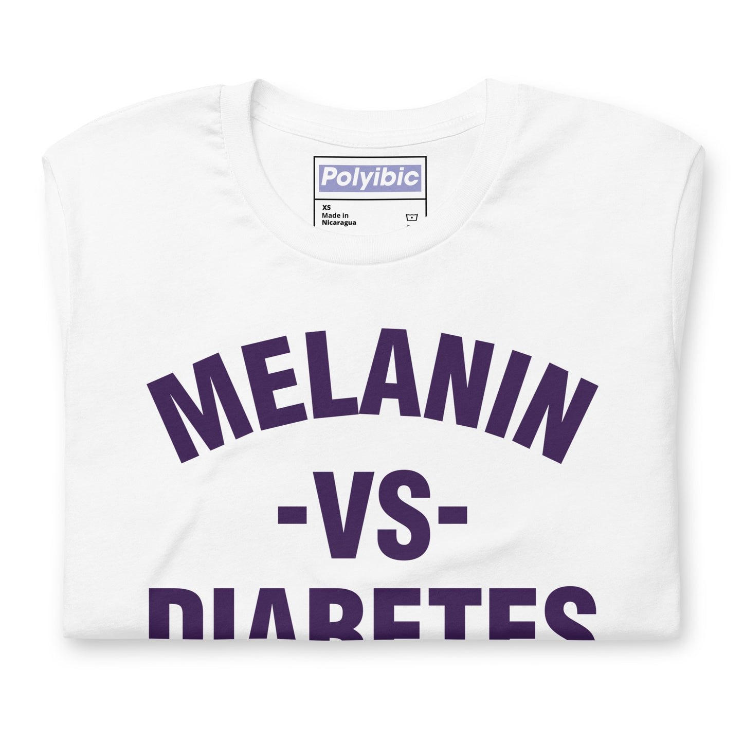 Polyibic Melanin vs Diabetes Unisex t-shirt