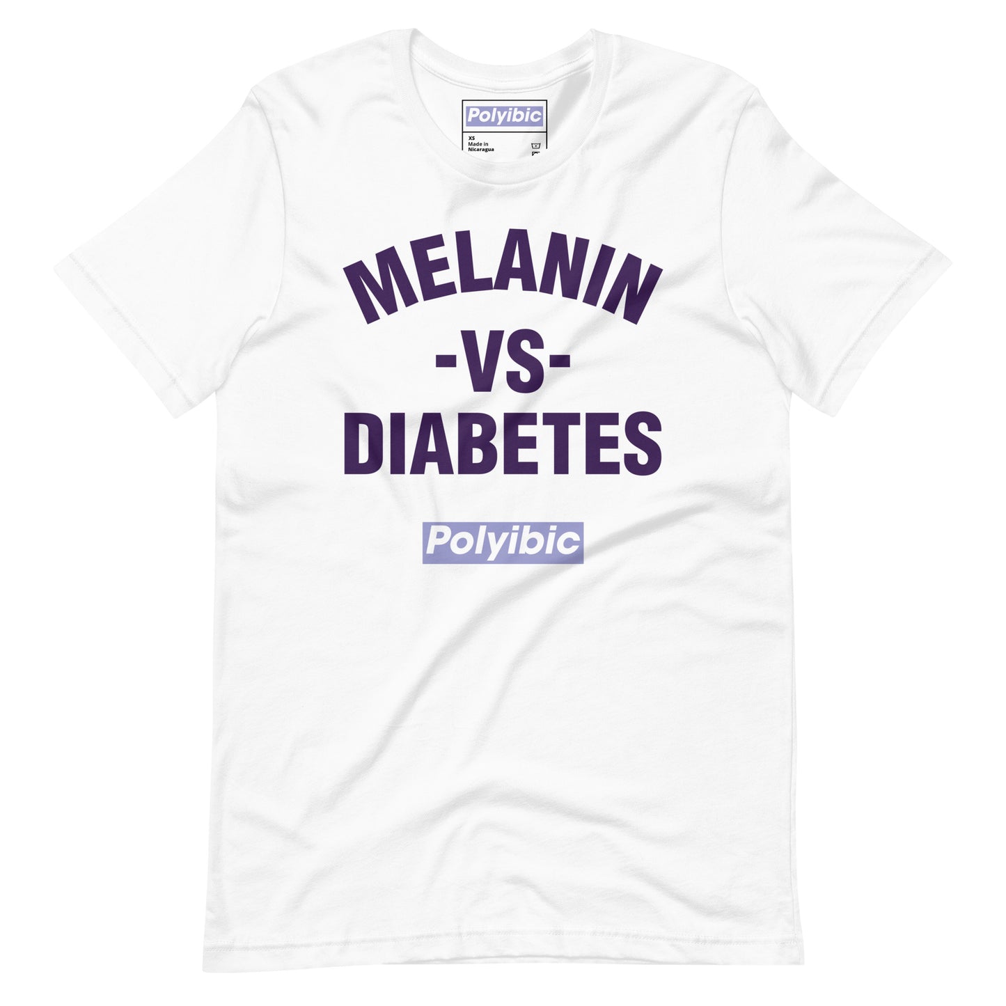 Polyibic Melanin vs Diabetes Unisex t-shirt