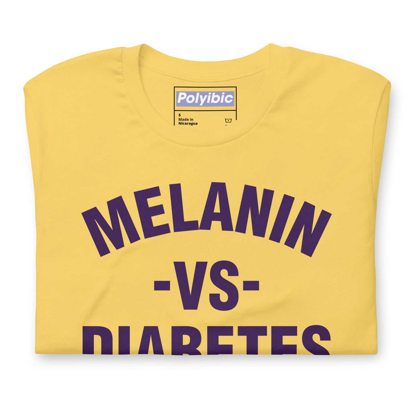 Polyibic Melanin vs Diabetes Unisex t-shirt