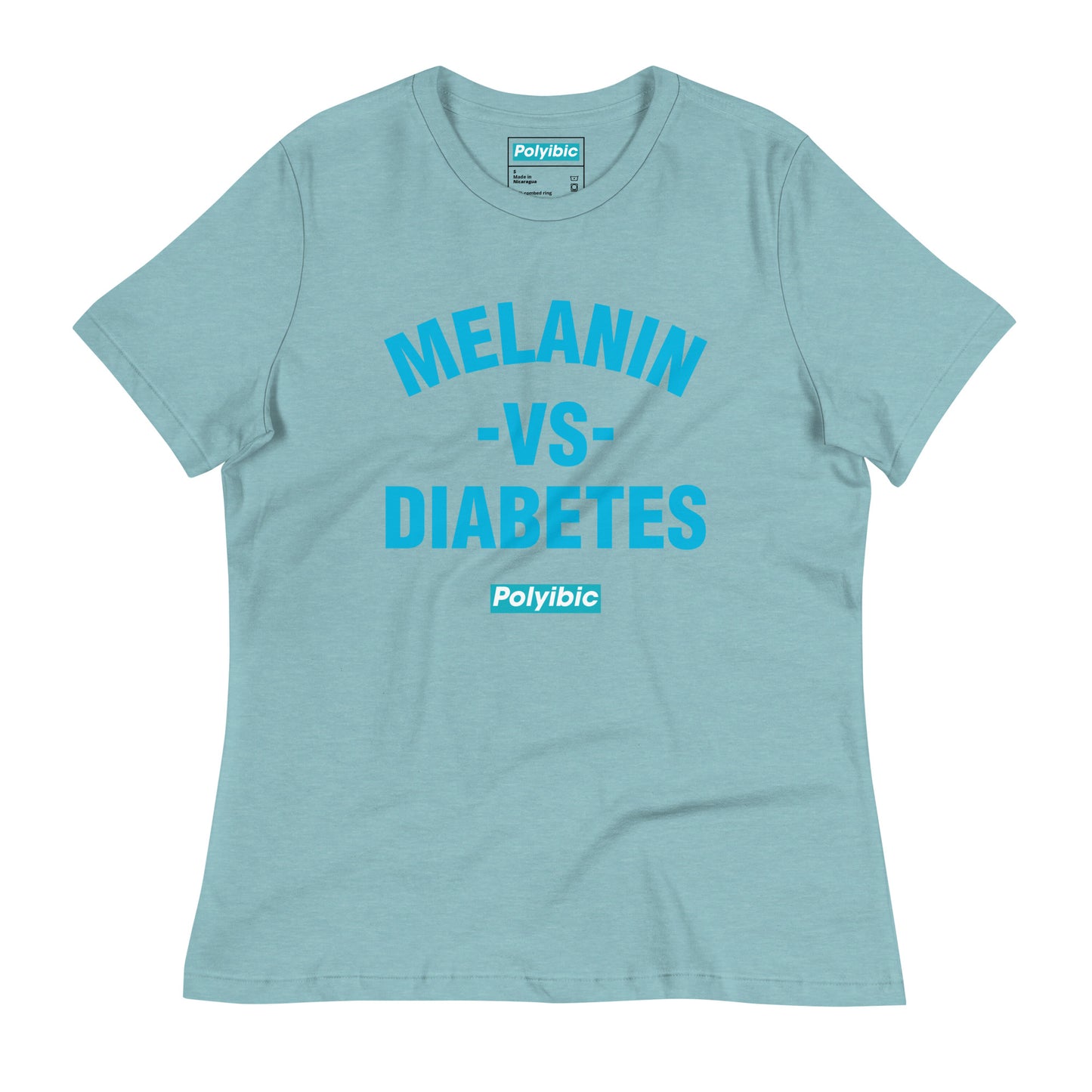 Polyibic Melanin vs Diabetes Women's Relaxed T-Shirt