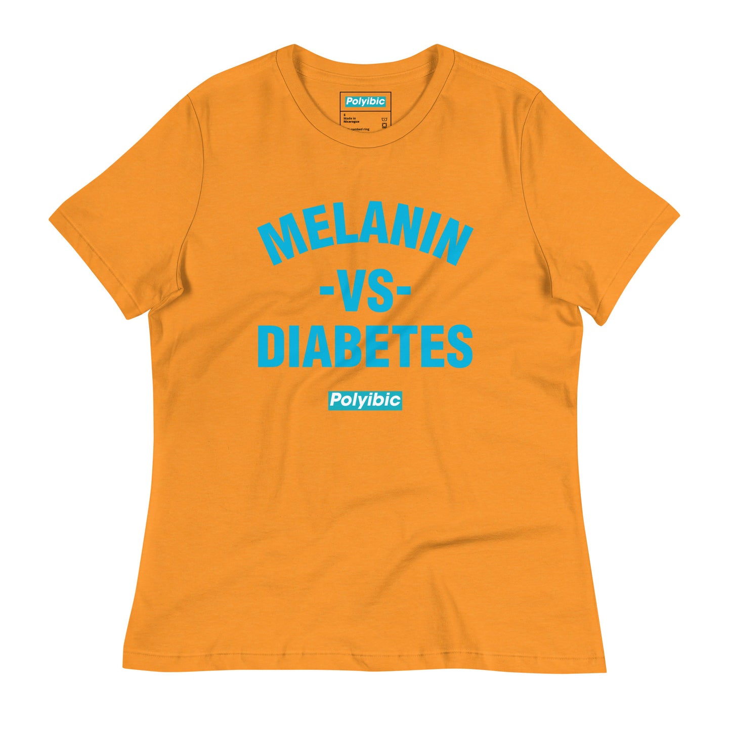 Polyibic Melanin vs Diabetes Women's Relaxed T-Shirt