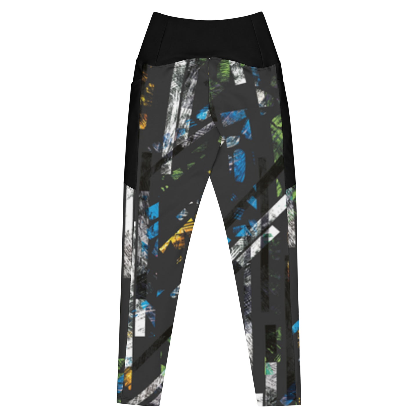 Polyibic Text Leggings with pockets