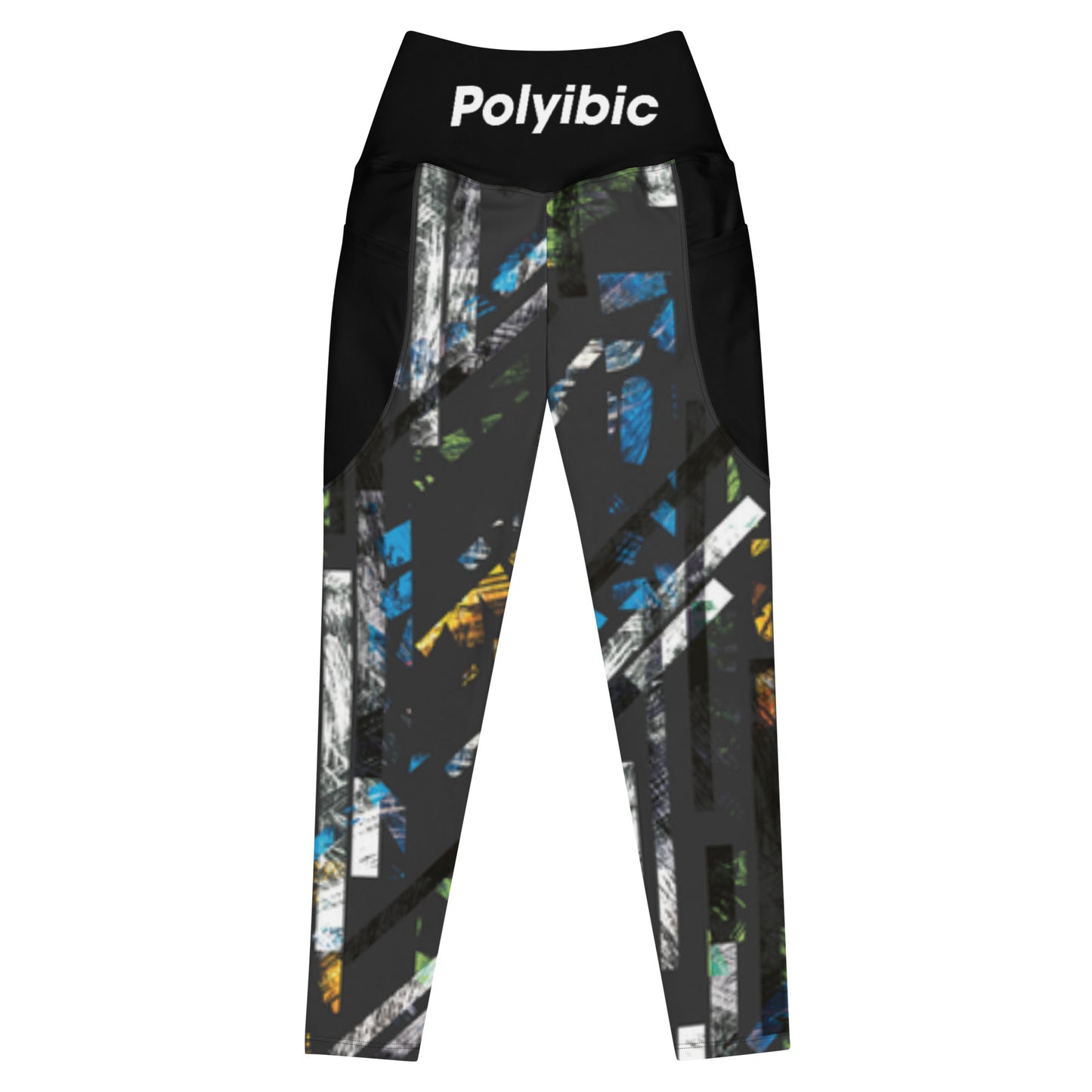 Polyibic Text Leggings with pockets