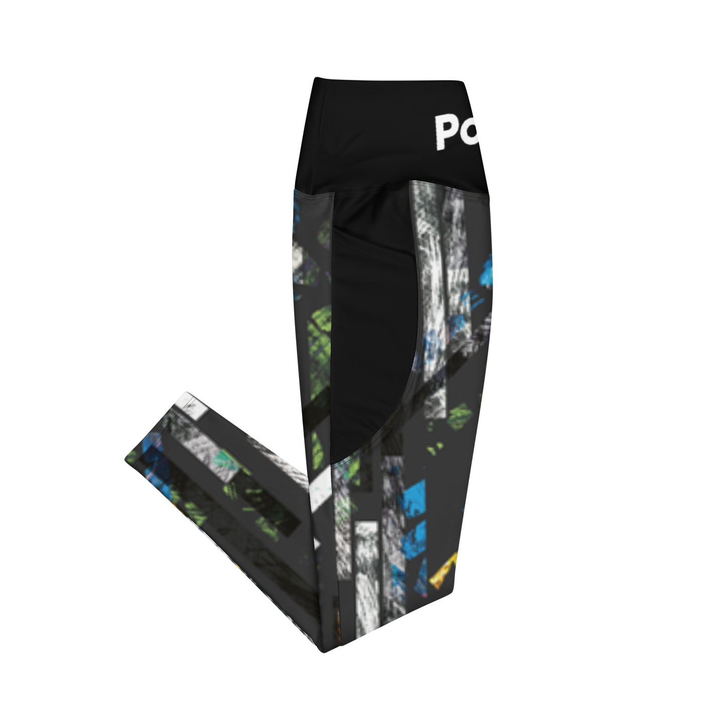 Polyibic Text Leggings with pockets