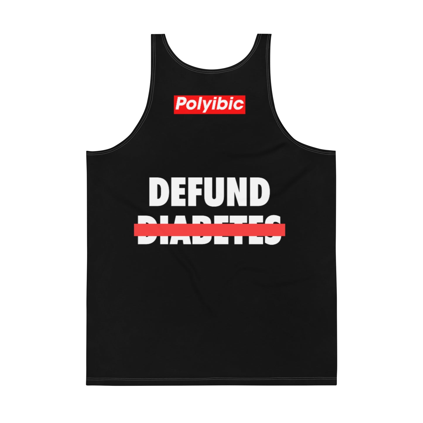 Polyibic Melanin vs Diabetes Unisex Tank Top