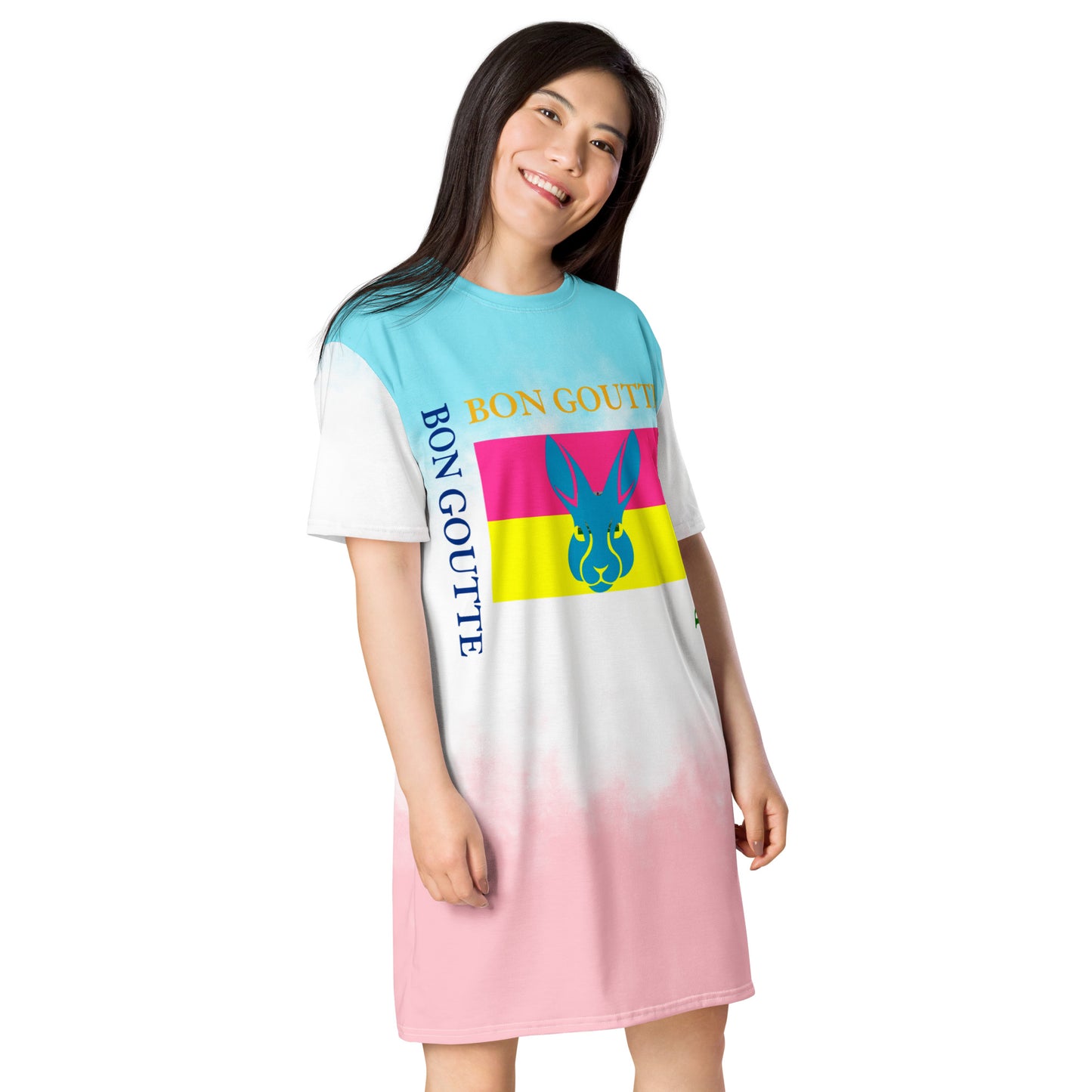 Polyibic Bon Goutte T-shirt dress