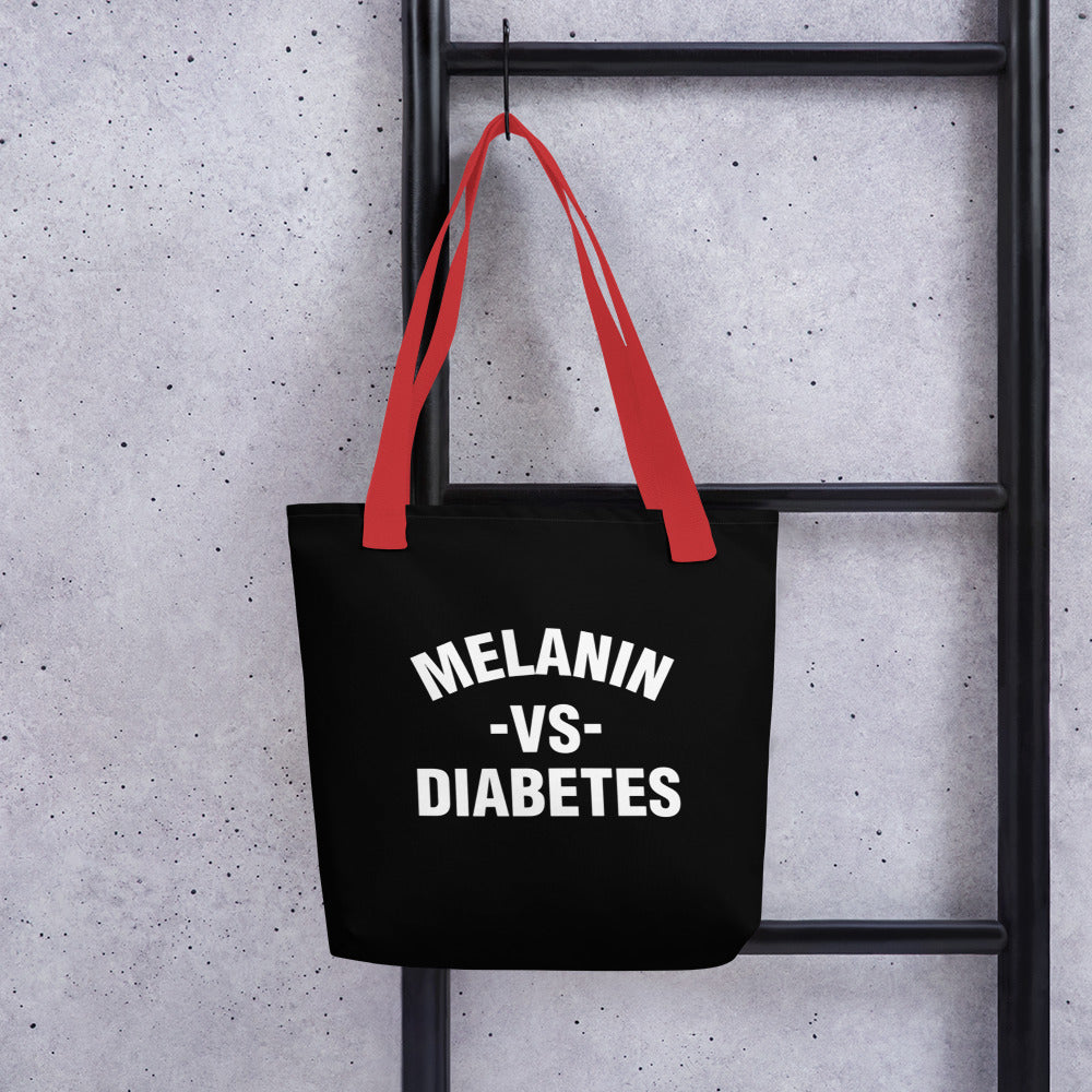 Polyibic Melanin vs Diabetes Tote bag