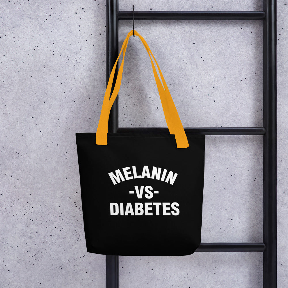 Polyibic Melanin vs Diabetes Tote bag