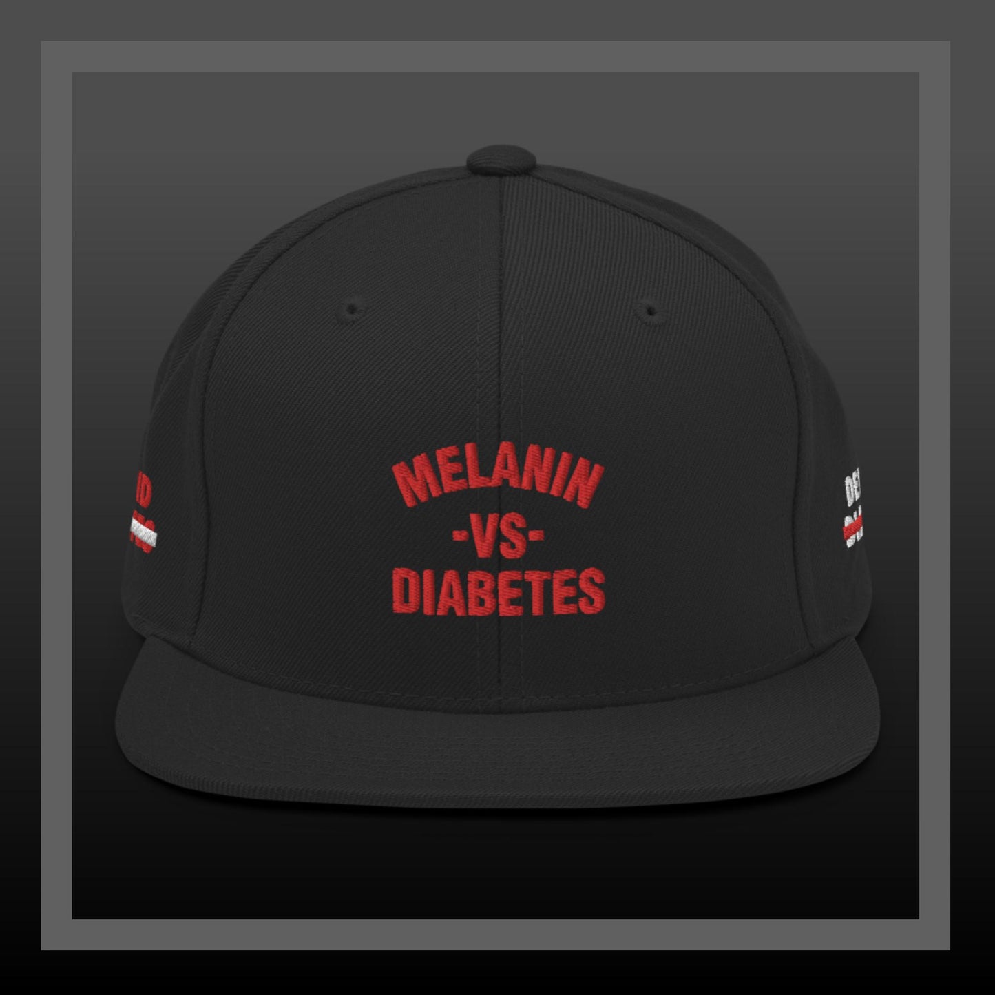 Polyibic Melanin vs Diabetes  / Defund Diabetes Snapback Hat