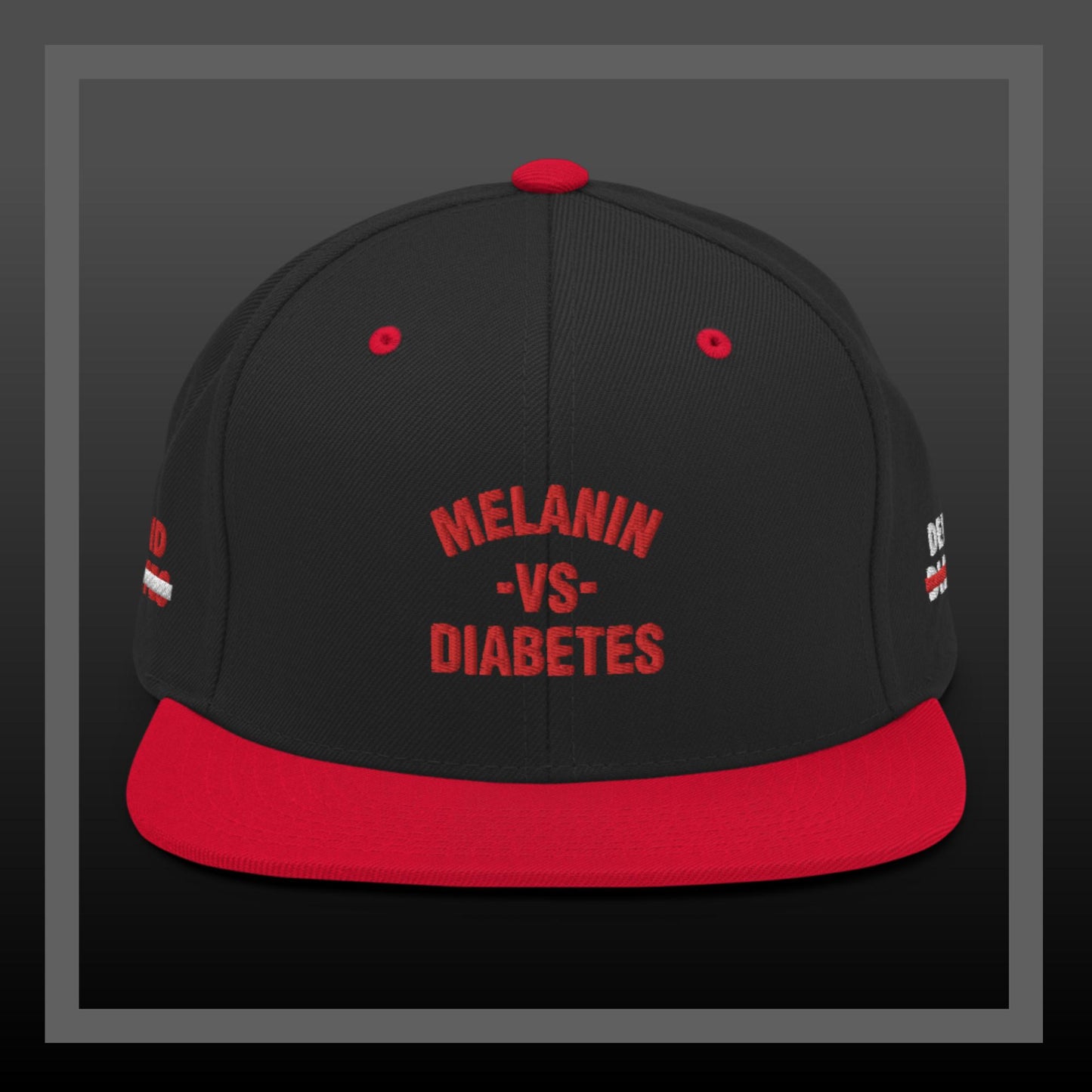 Polyibic Melanin vs Diabetes  / Defund Diabetes Snapback Hat