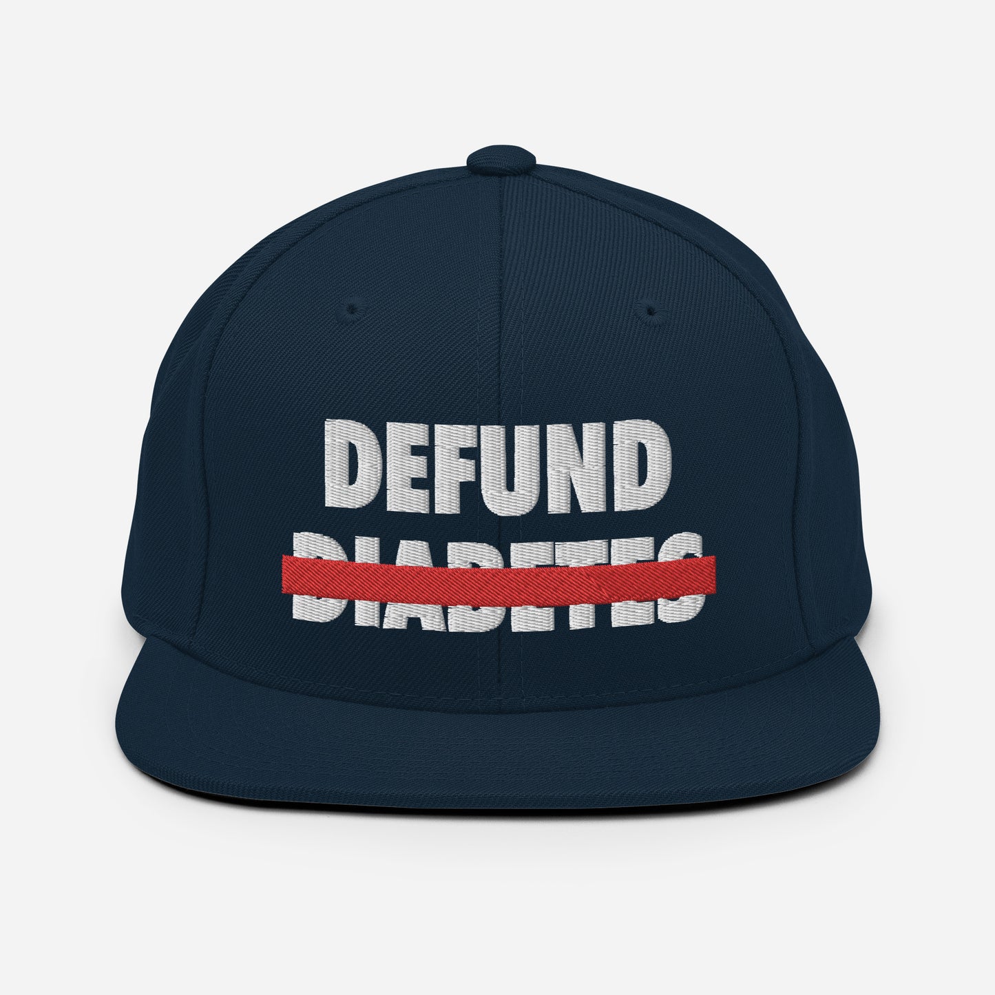 Polyibic Defund Diabetes Snapback Hat