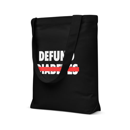 Polyibic Defund Diabetes Cotton tote bag