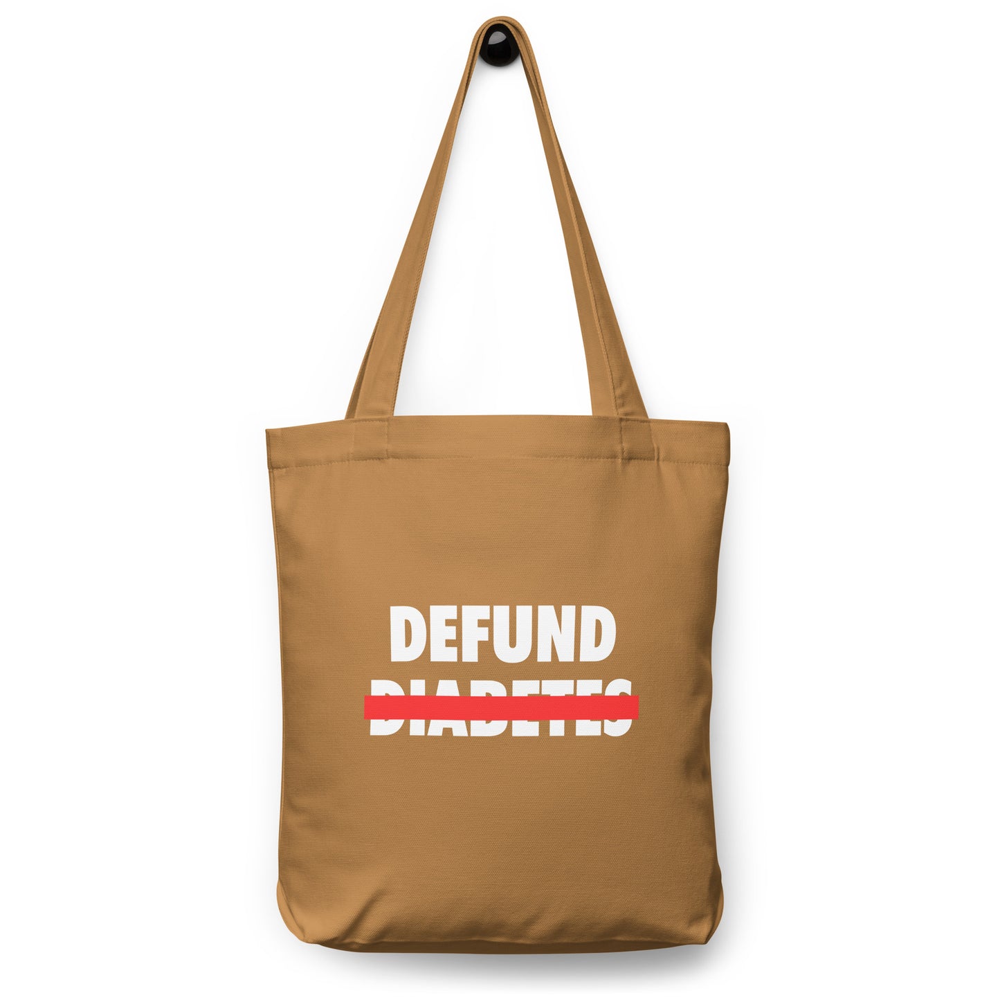 Polyibic Defund Diabetes Cotton tote bag