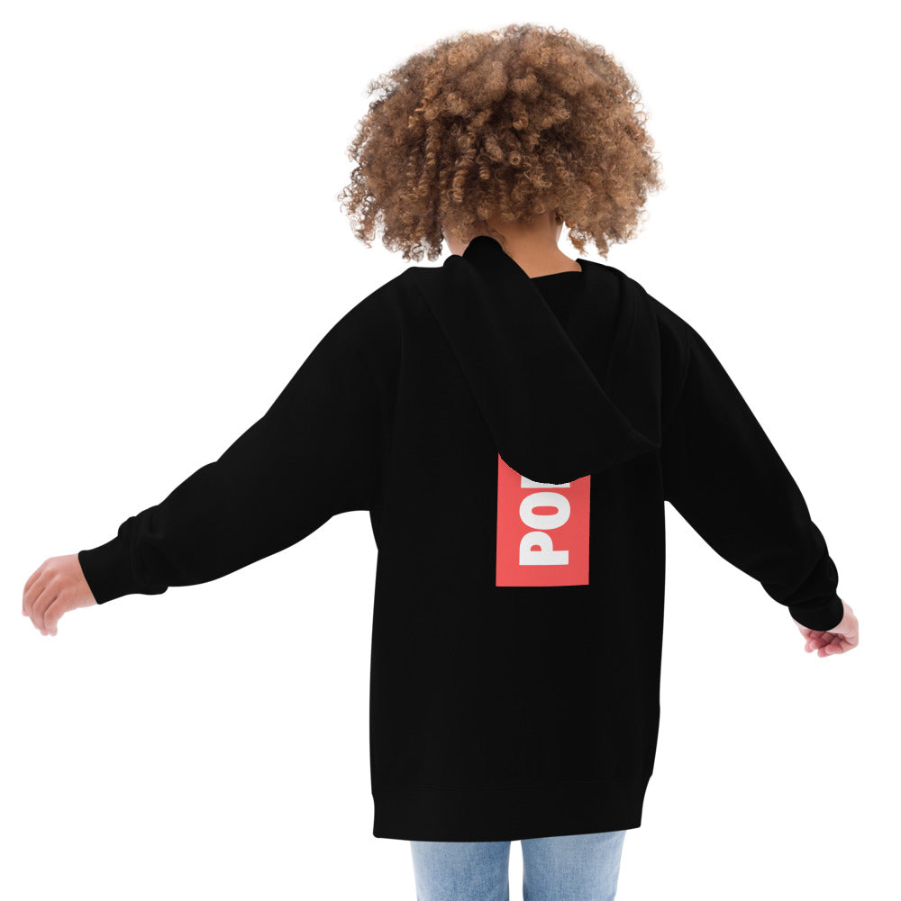 Polyibic Melanin vs Diabetes Kids fleece hoodie