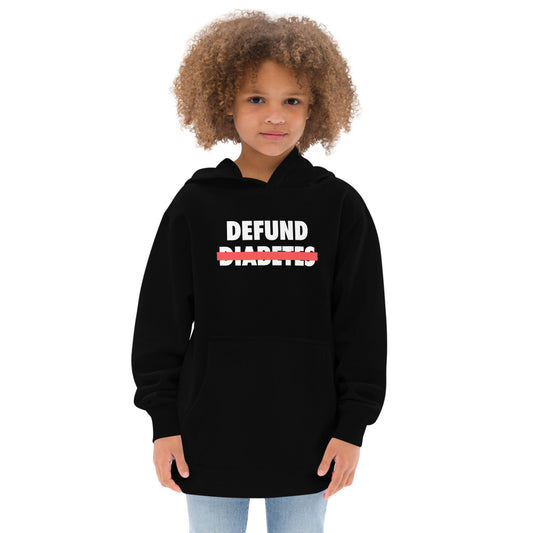 Polyibic Melanin vs Diabetes Kids fleece hoodie