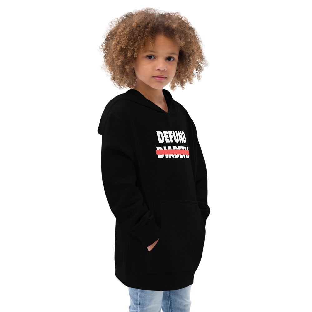 Polyibic Melanin vs Diabetes Kids fleece hoodie