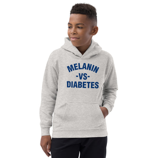 Polyibic Melanin vs Diabetes Kids Hoodie