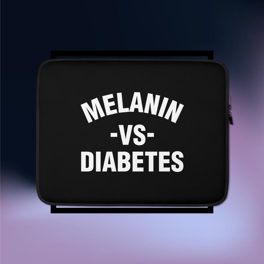 Polyibic Melanin vs Diabetes Laptop Sleeve