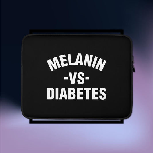 Polyibic Melanin vs Diabetes Laptop Sleeve