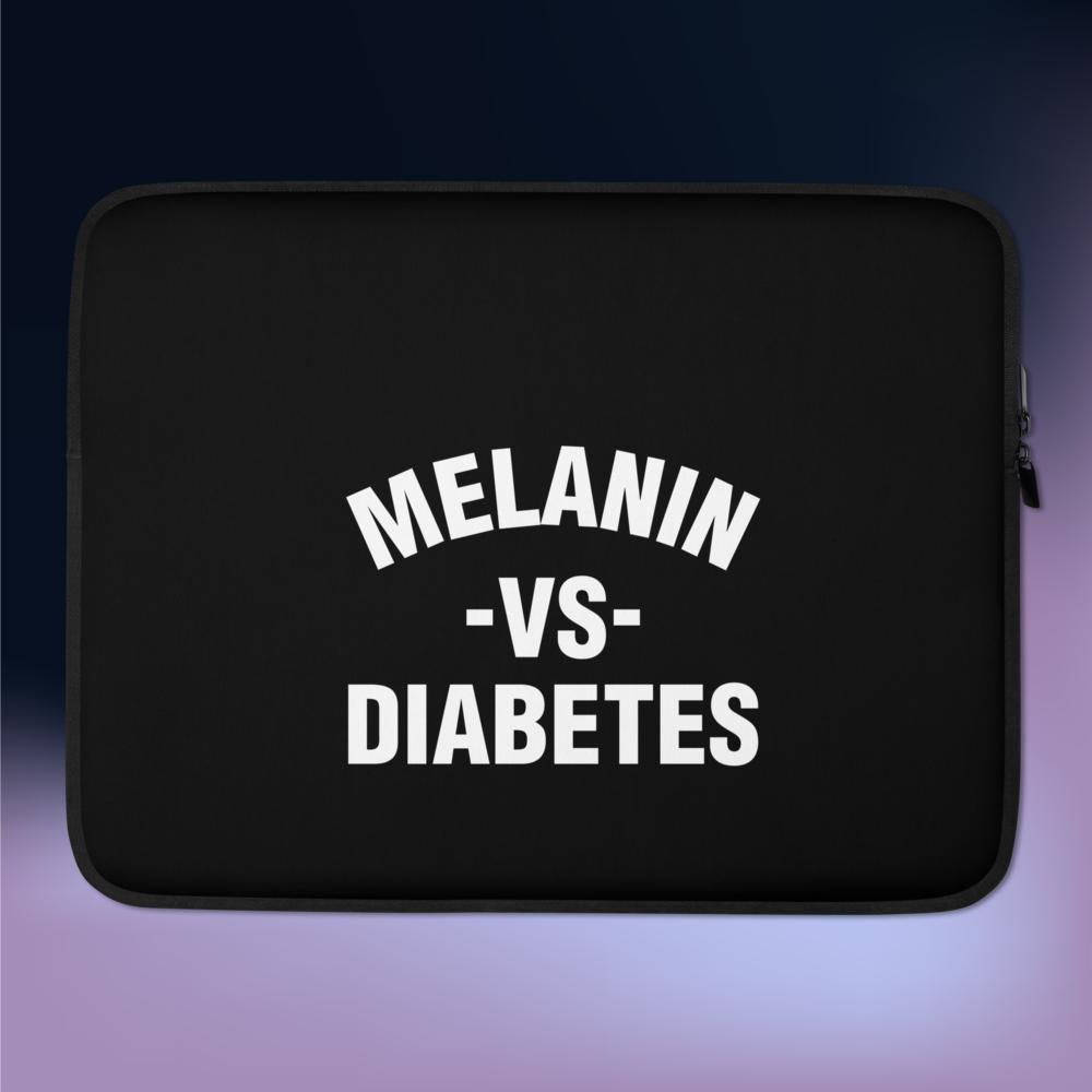 Polyibic Melanin vs Diabetes Laptop Sleeve