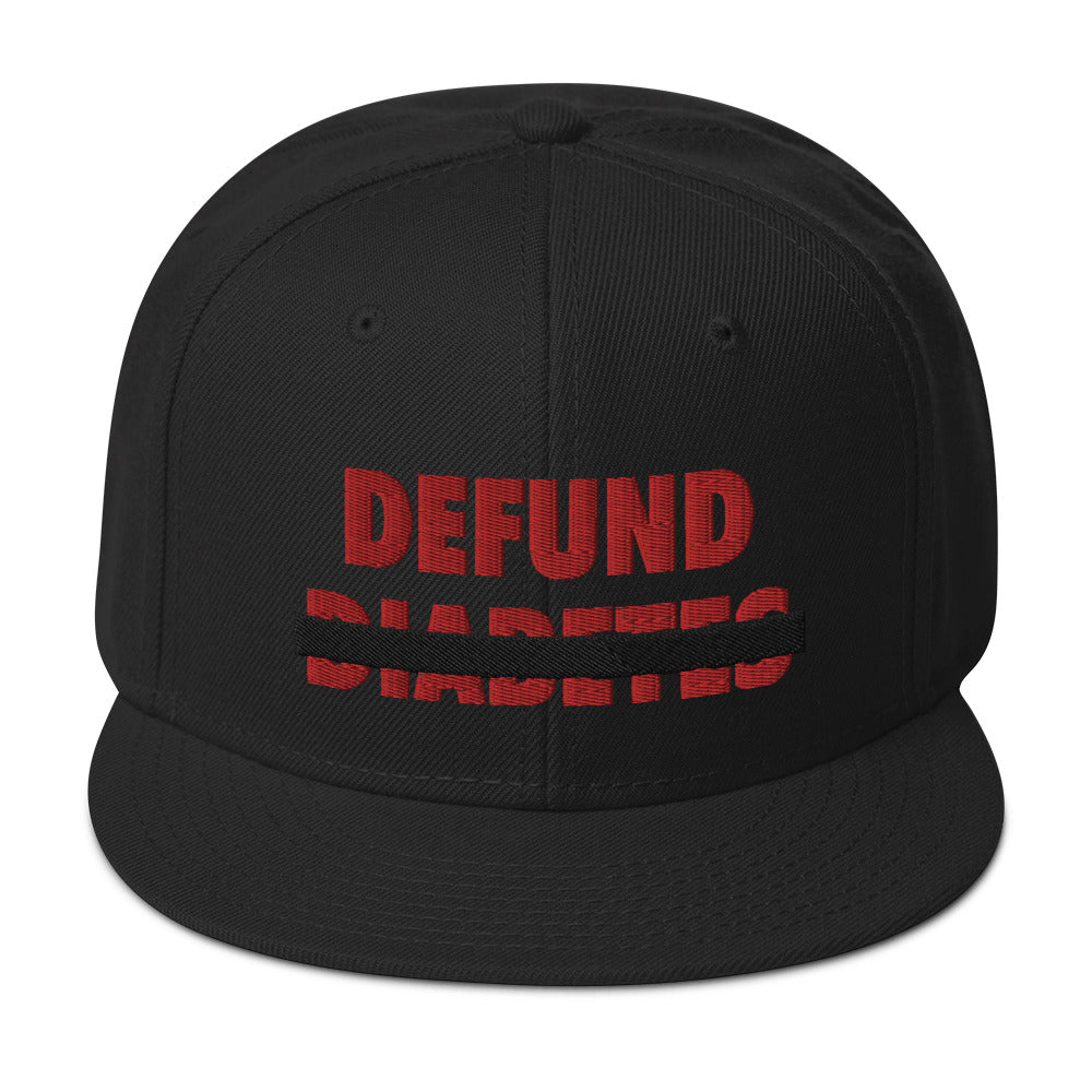 Polyibic Defund Diabetes Snapback Hat