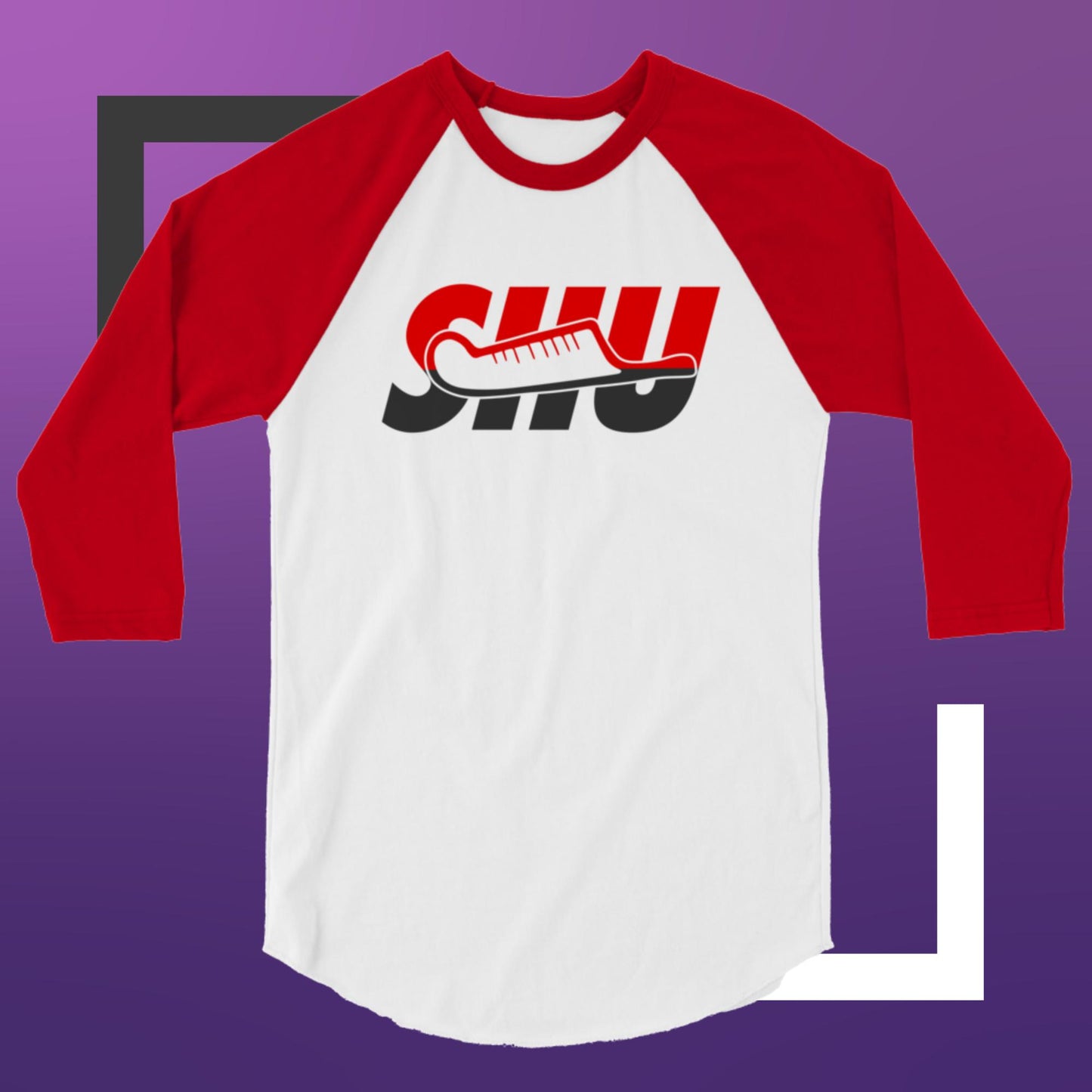 SHU 3/4 sleeve raglan shirt