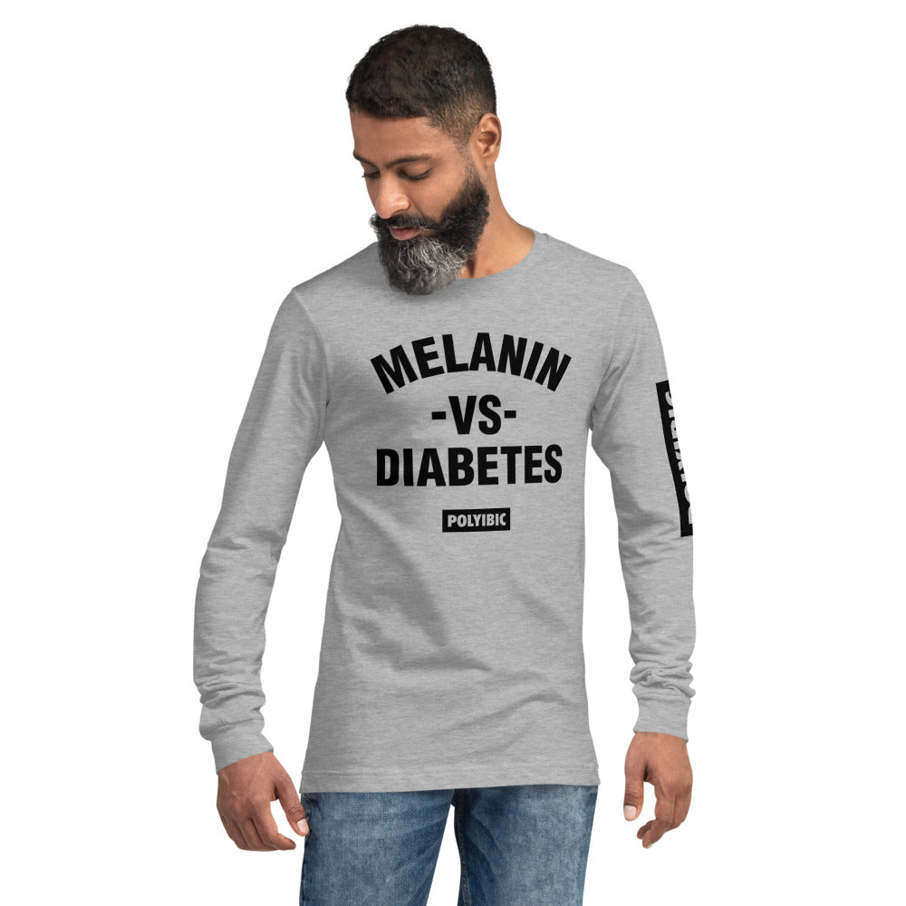 Polyibic Melanin vs Diabetes  Long Sleeve Tee