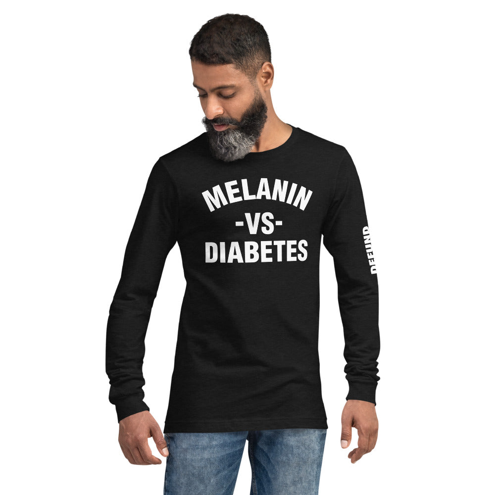 Polyibic Melanin vs Diabetes  Long Sleeve Tee