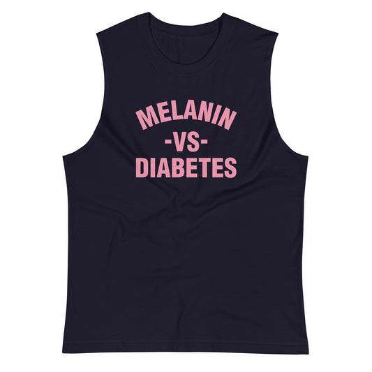 Polyibic  Melanin vs Diabetes Muscle Shirt