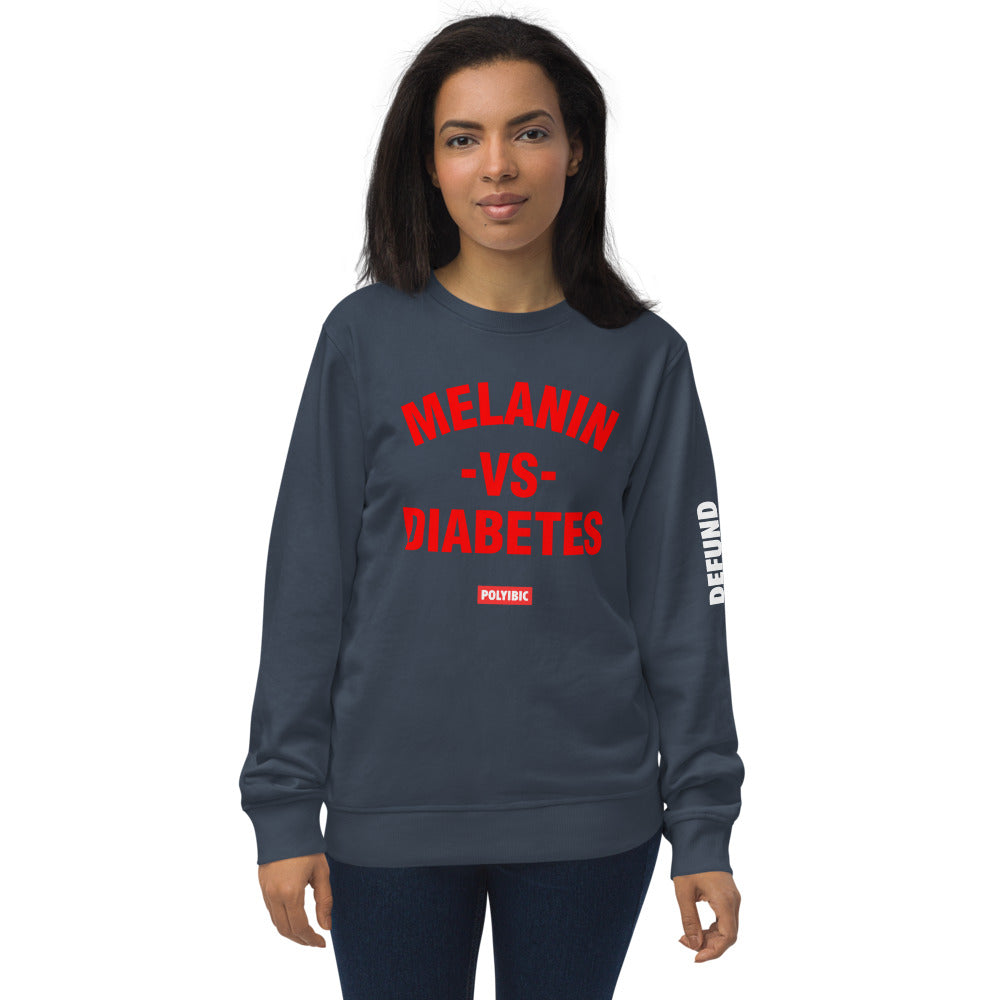 Polyibic Melanin vs Diabetes  organic sweatshirt