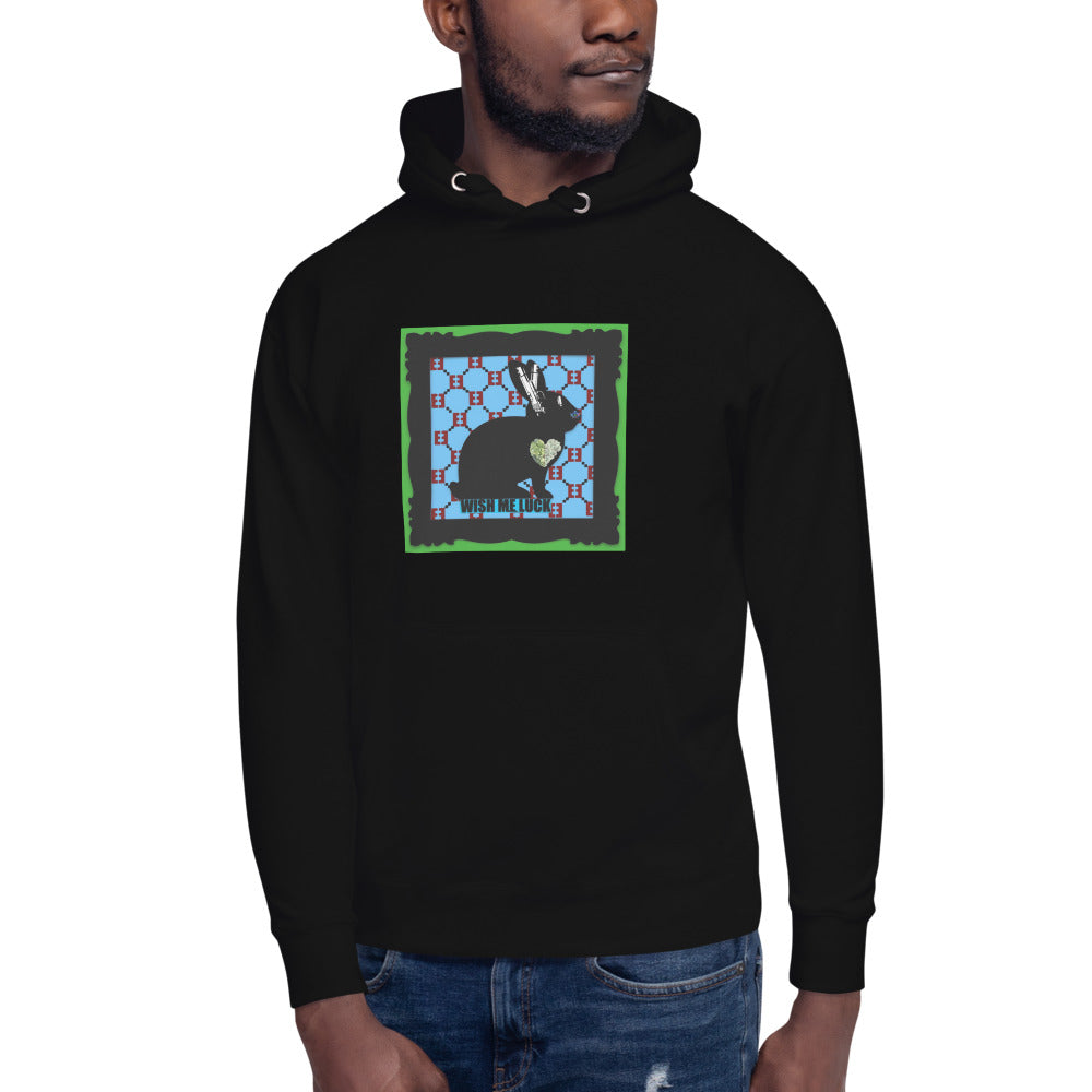 Polyibic Rabbit Wish Me Luck Hoodie